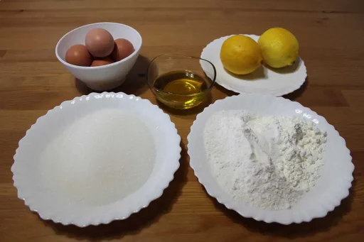 Ingredientes del bizcocho sin gluten y sin lactosa